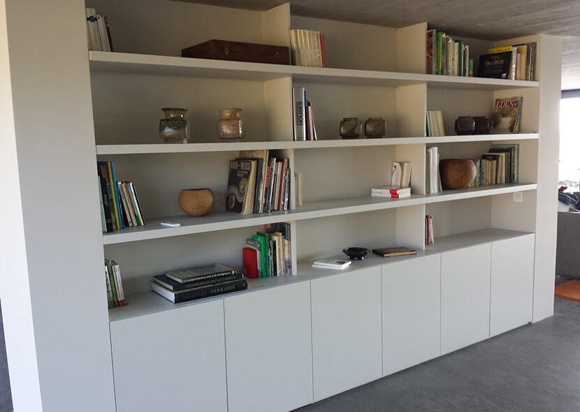 Menuiserie Art & Chêne - AABE - Lorraine Beuvens - bibliothèque - meuble